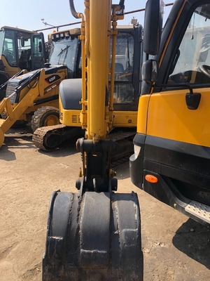 Komatsu Mini PC55MR Used Excavator Machine 0.25m3 Bucket 2015 Year Yellow Color